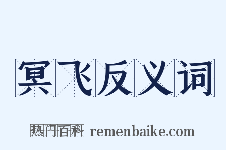 冥飞反义词是什么意思的图片